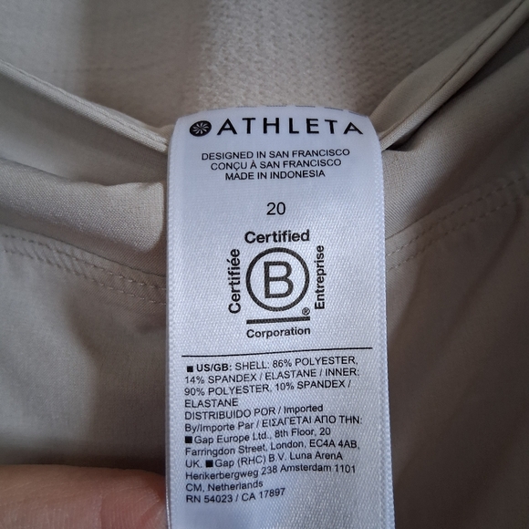 Athleta Brooklyn Heights High Rise Skort Cream Size 20 - Picture 7 of 10